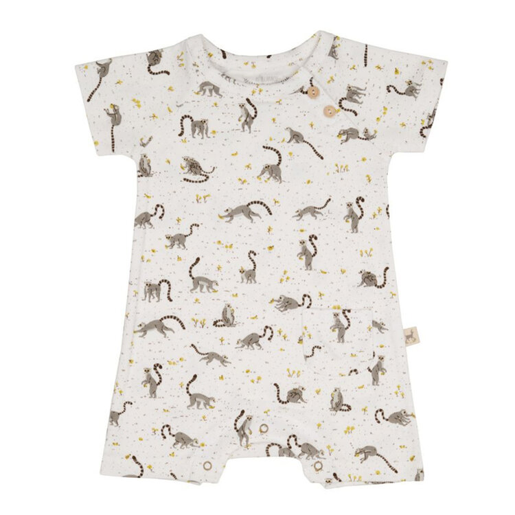 Red Caribou L'amour Lemur Short Sleeve Jumpsuit Ivory