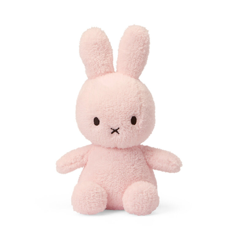 Baby Gift Set: Wings Pink Grey Stripes Playset 6m,  Miffy Sitting Terry Light Pink 9"