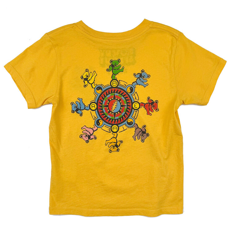 Rowdy Sprout Grateful Dead Bears Tee Yellow