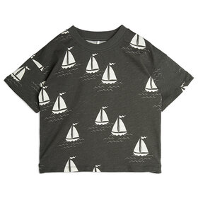 Mini Rodini Sailing Boats Tee AOP