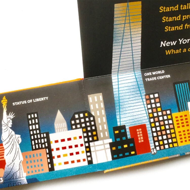 Baby Gift Set:  Pizza NY Onesie 6m, Taxi Rattle, Hello New York