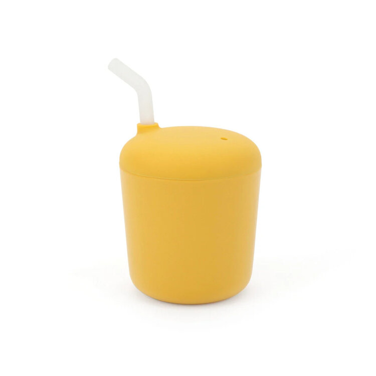 Ekobo Sippy Cup With Straw Lemon + Extra Straw