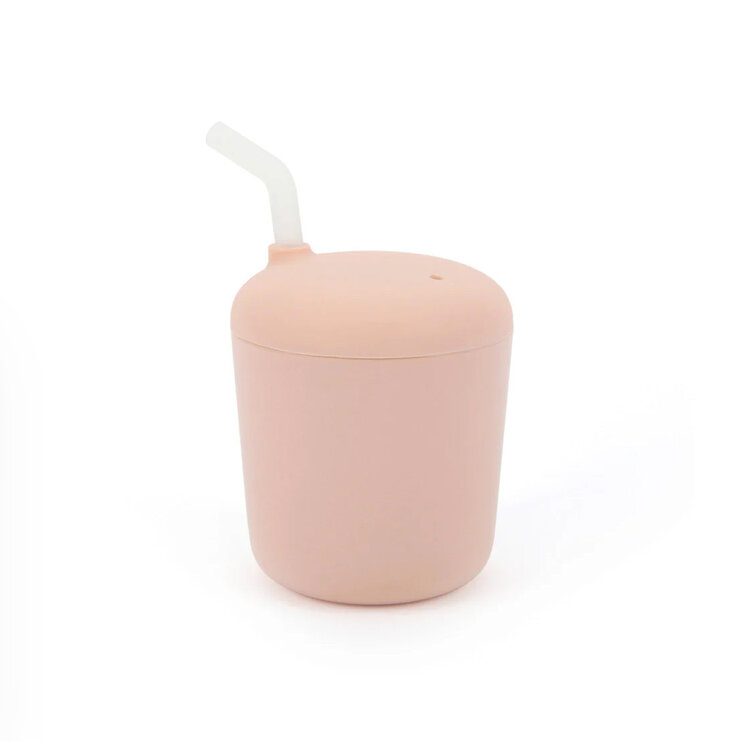 Ekobo Sippy Cup With Straw Blush + Extra Straw