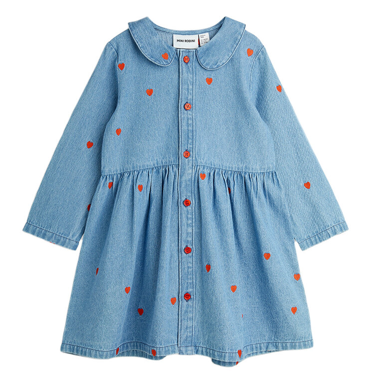 Mini Rodini Mini Hearts Woven Dress AOP