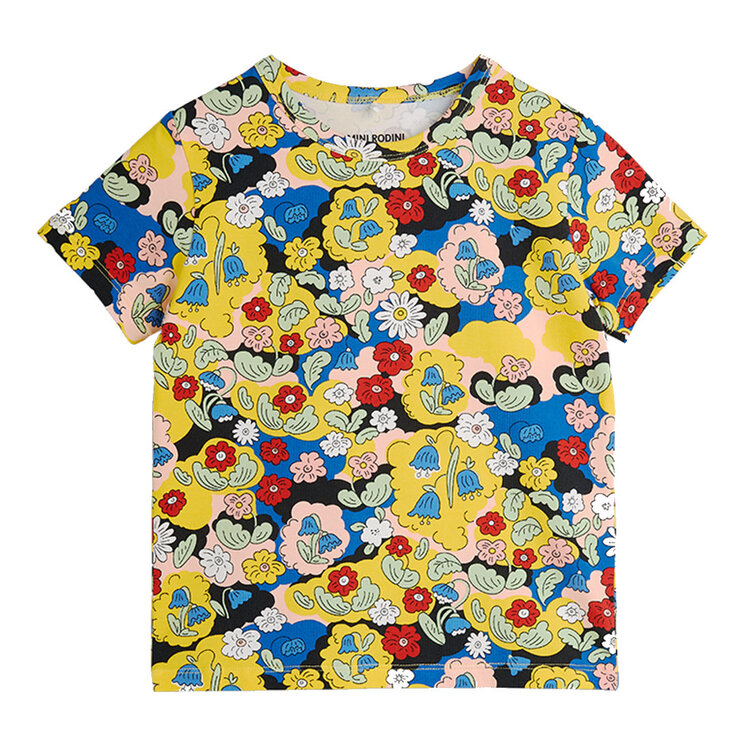 Mini Rodini Flowers Tee AOP