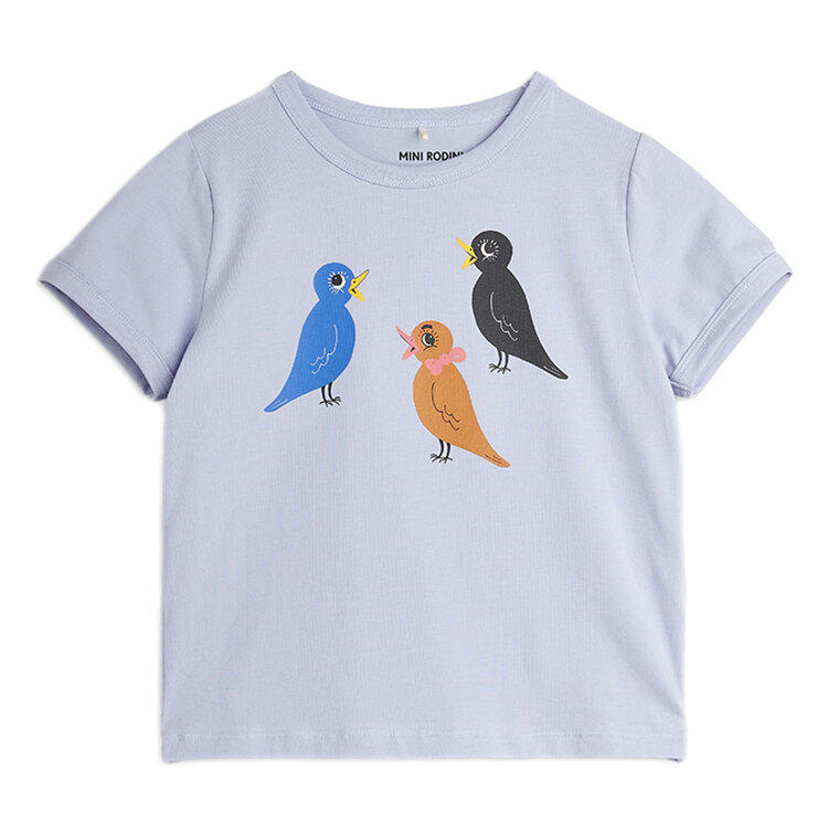 Mini Rodini Birds Lavender Tee