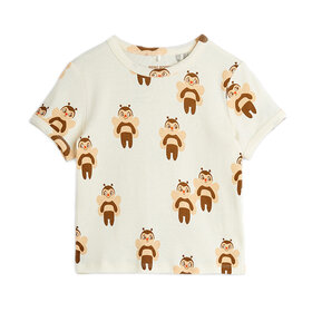 Mini Rodini Bees Infant Tee AOP