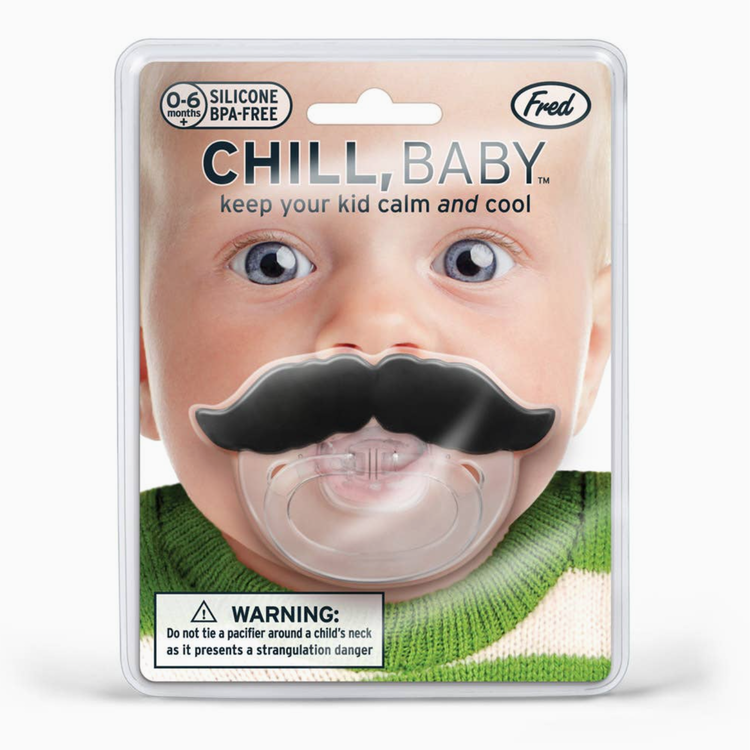 Chill Baby Pacifier - Mustache