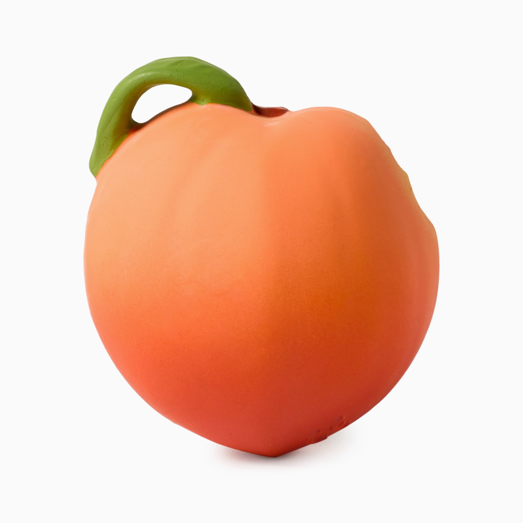 Palm Peach Rubber Teether Toy