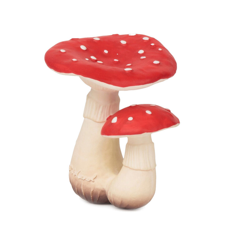 Spot the Mushroom Rubber Teether Toy