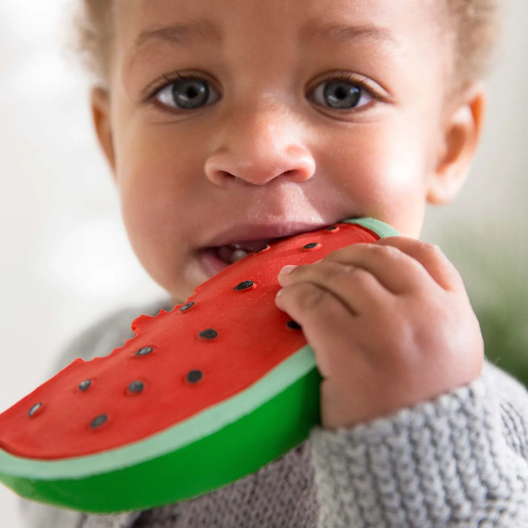 Wally Watermelon Natural Rubber Teether Toy
