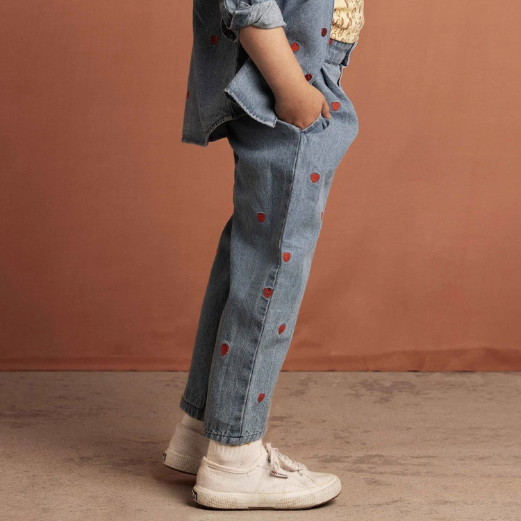 Mini Rodini Mini Hearts Woven Trousers AOP