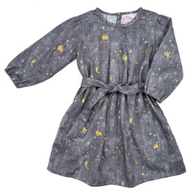 Lucky Wang Twinkle Stars Grey Hiraku Dress