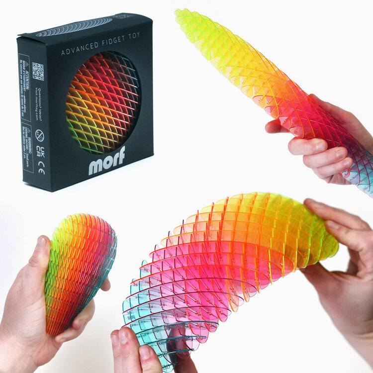 Morf Fidget Worm Rainbow Big