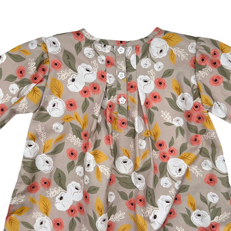 Lucky Wang Gardenia Taupe Hiraku Dress