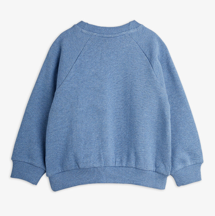 Mini Rodini Panther Melange Blue Sweatshirt