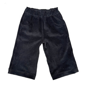 Lucky Wang Grey Pin Corduroy Wide Leg  Infant Pants