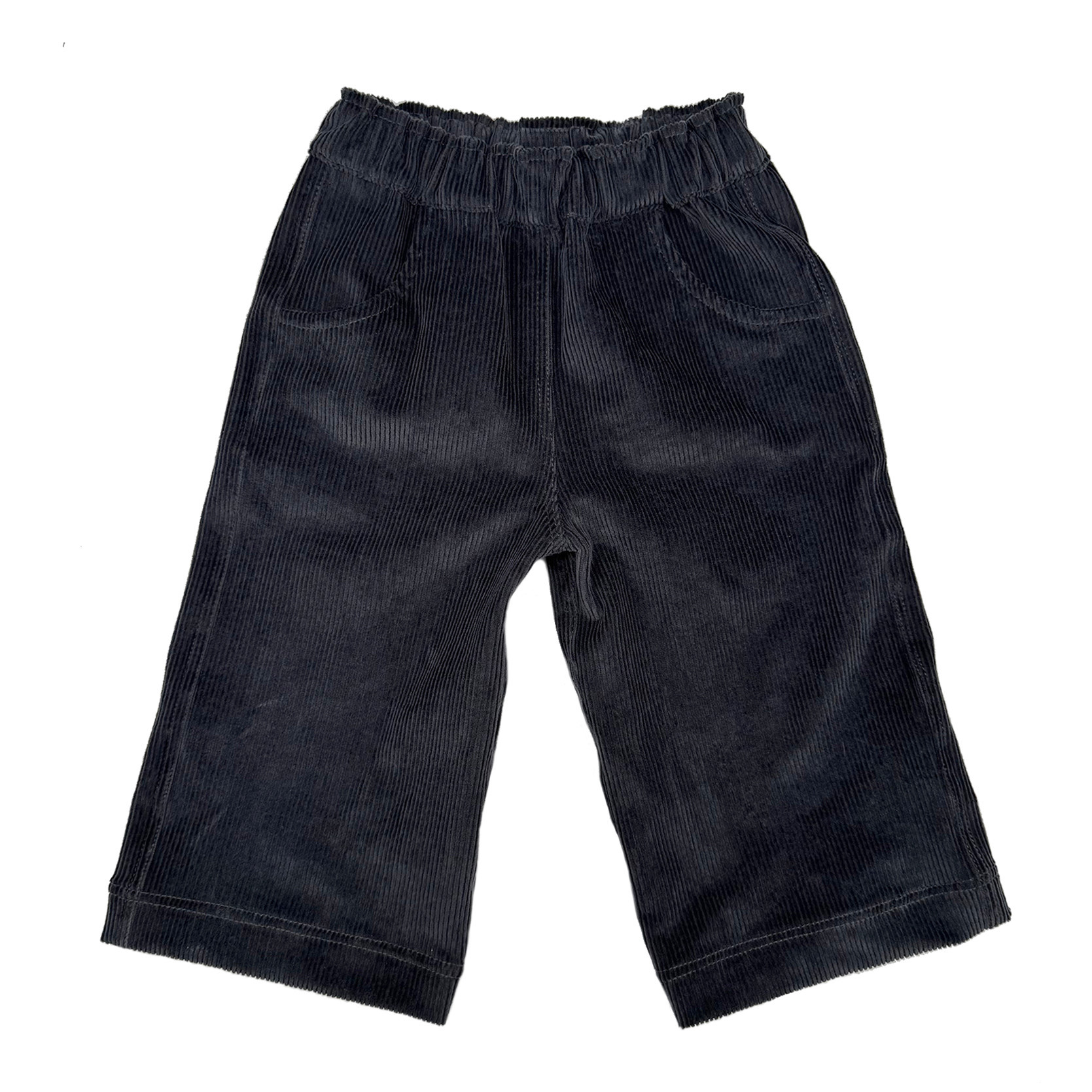 Grey Pin Corduroy Wide Leg Infant Pants - Lucky Wang nyc