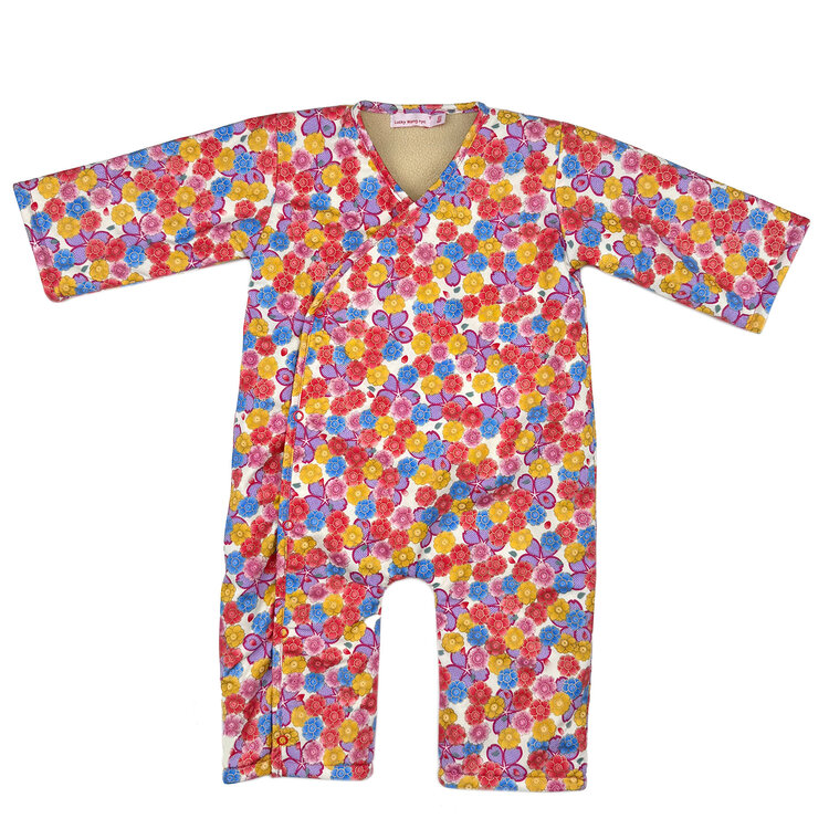 Lucky Wang Blue Pink Red Sakura Playsuit