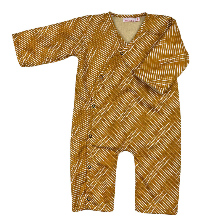Lucky Wang Crosshatch Tumeric Playsuit