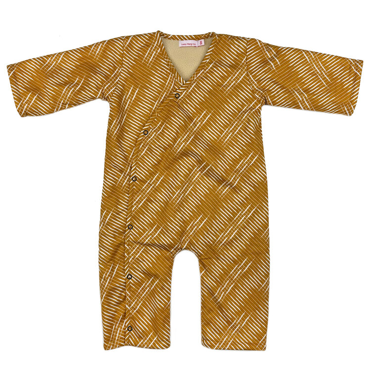 Lucky Wang Crosshatch Tumeric Playsuit