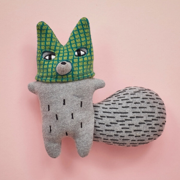 Baby Gift Set: Mini Stars Grey Playset 6m,  Wilfred Wolf Cotton Creature Wee Ones