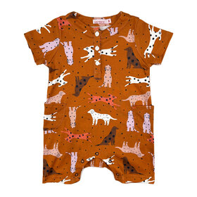 Lucky Wang Dalmatians Jumpsuit Brown