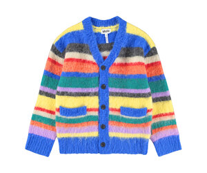 トップス STRIPED MOHAIR CARDIGAN by GOLF WANG Golf Wang Black/Pink Striped Mohair Cardigan Love | Depop