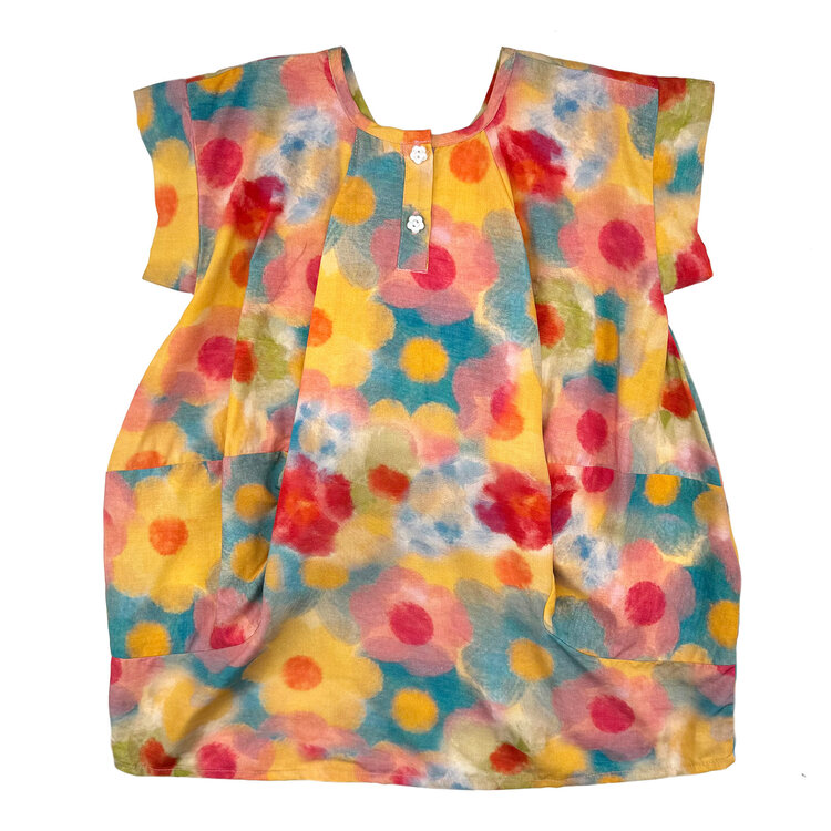 Lucky Wang Floral Pastel Sakku Dress