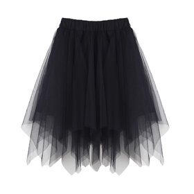 Kizzu Club Black Kerchief Midi Tulle Skirt