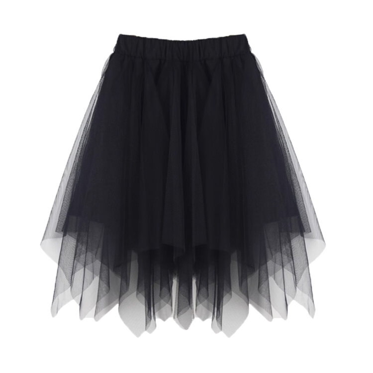 Kizzu Club Black Kerchief Midi Tulle Skirt
