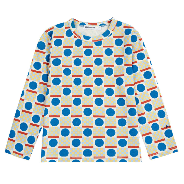 Bobo Choses Geometric Scacs Tee AOP