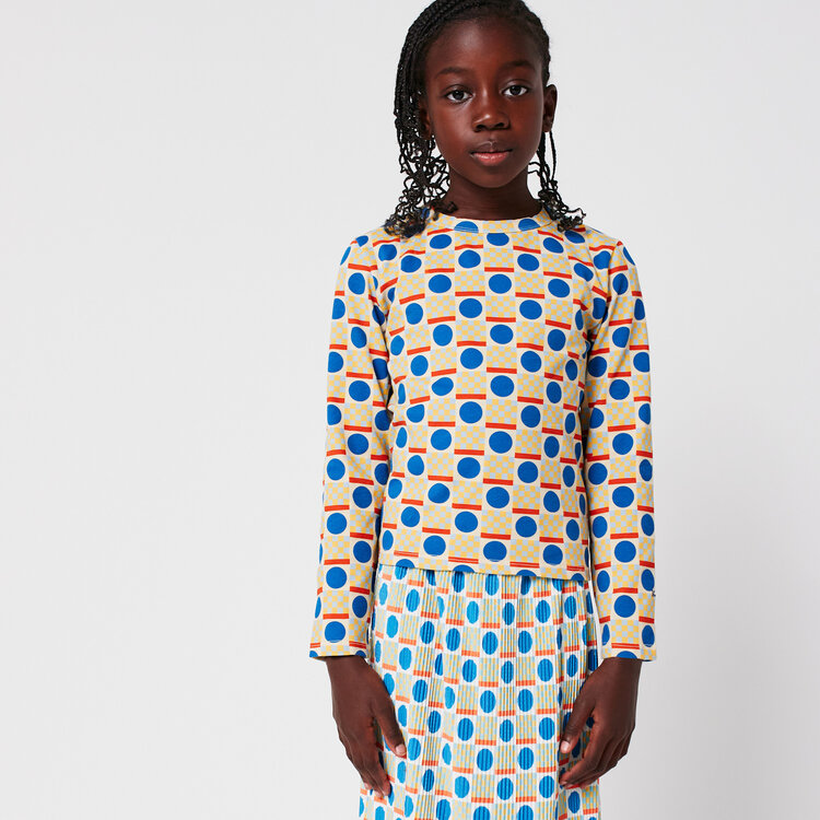 Bobo Choses Geometric Scacs Tee AOP