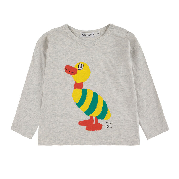 Bobo Choses Striped Duck Baby Tee
