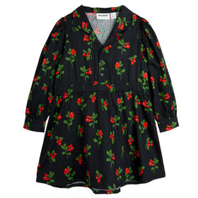 Mini Rodini Lingonberries Woven Dress  Navy AOP