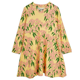 Mini Rodini Alpine Flowers Dress Ecru AOP