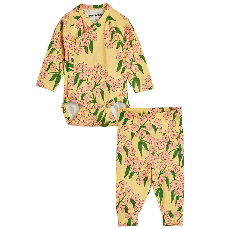 Mini Rodini Alpine Flowers Baby Set