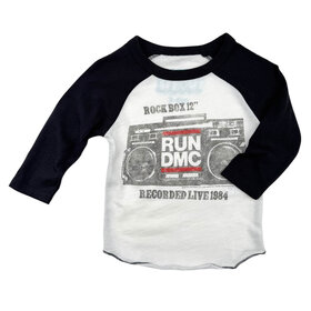 Rowdy Sprout Run DMC Rock Box Infant Raglan