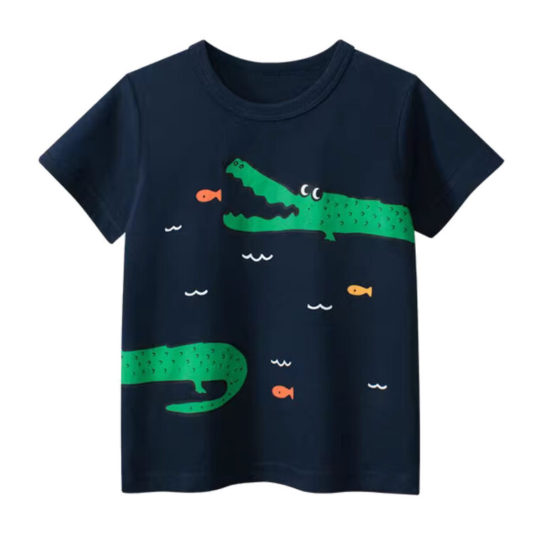 Kizzu Club Green Gator Navy Tee