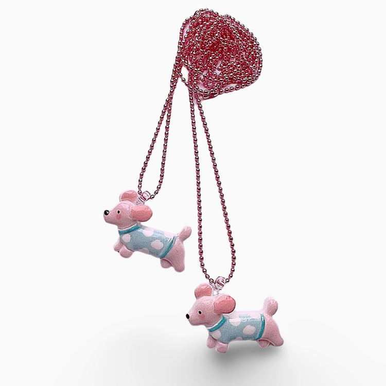 Pop Cutie Dot Pup Kids Necklace 6 yrs.+