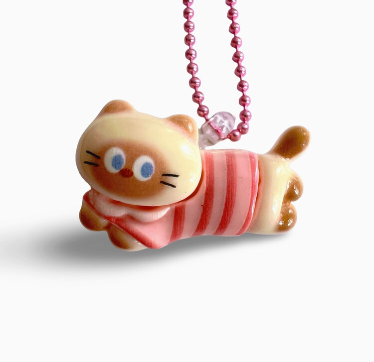 Pop Cutie Whimsical Cat Necklace 6 yrs.+