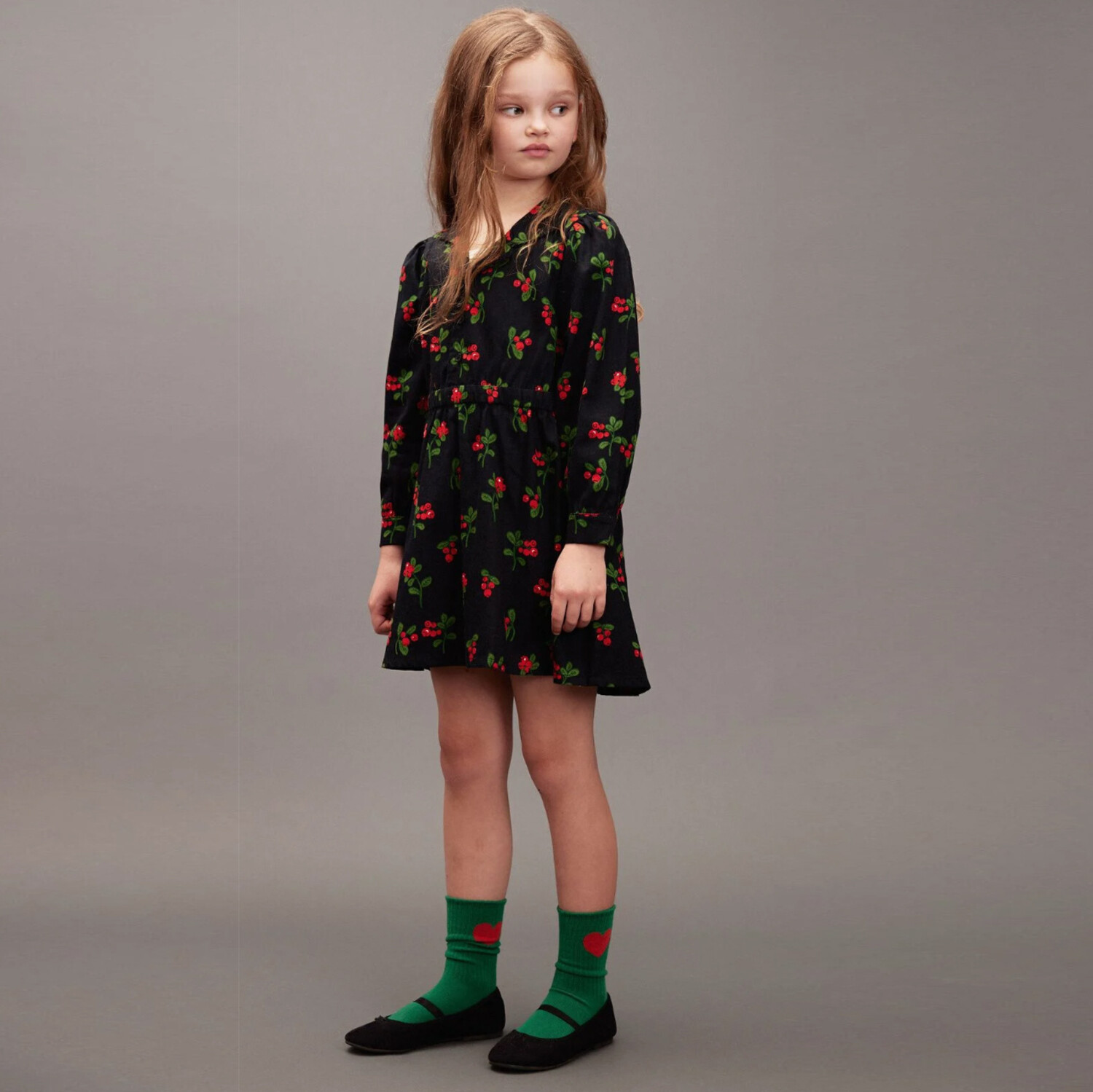 Lingonberries Woven Dress Navy AOP - Lucky Wang nyc