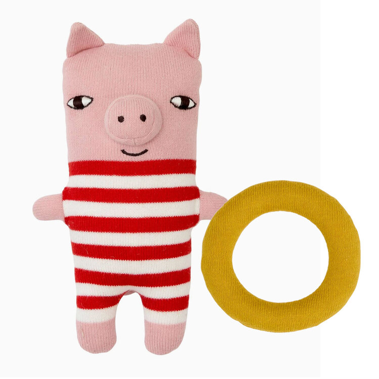 Baby Gift Set: Kucho Japan Playset 6m, Mitch Pig Cotton Creature Wee Ones