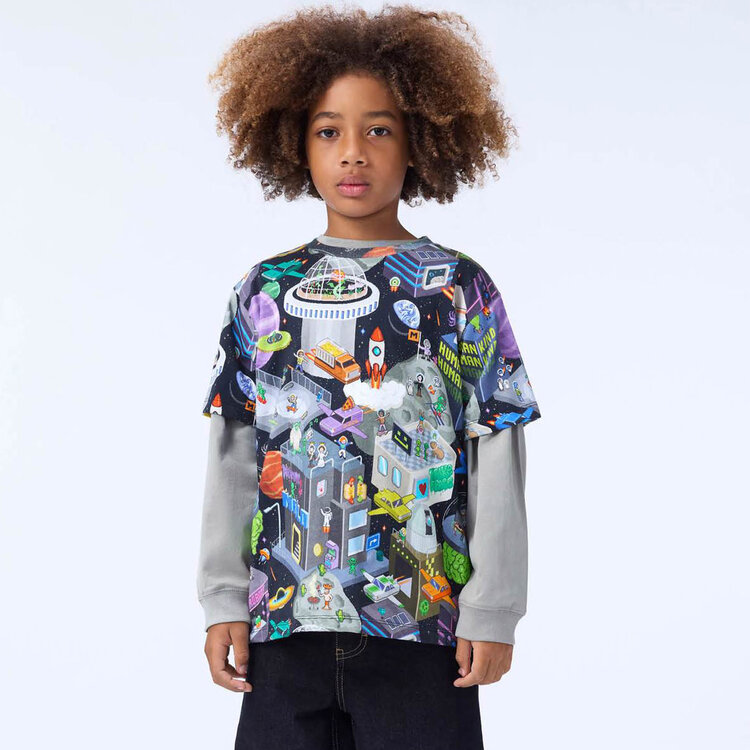 Molo Pixel Space Rodney  Tee