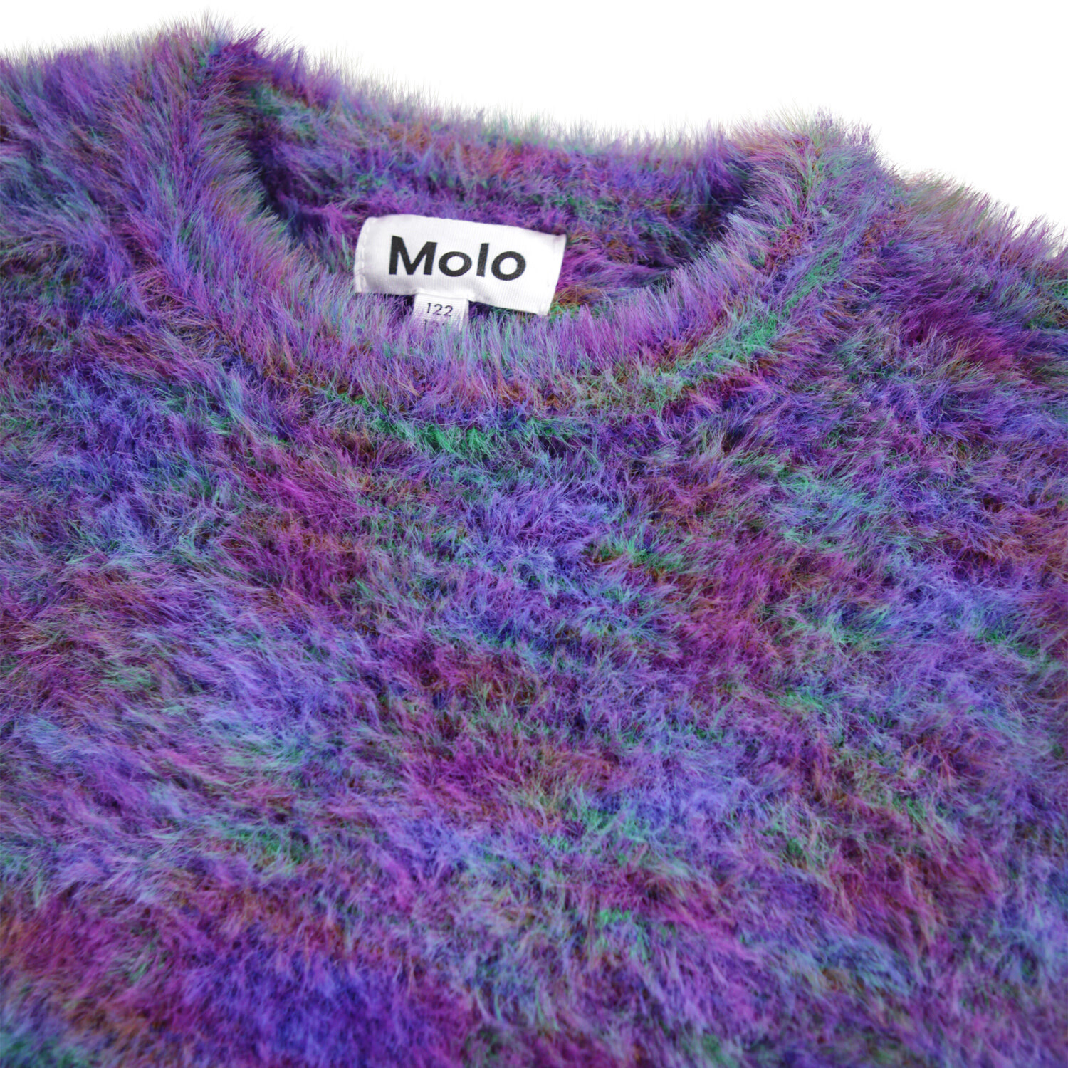 Purple Mix Faux Fur Sweater - Lucky Wang nyc