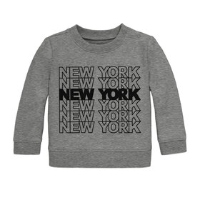 Lucky Wang New York Tile Sweatshirt Infant Sidewalk Grey