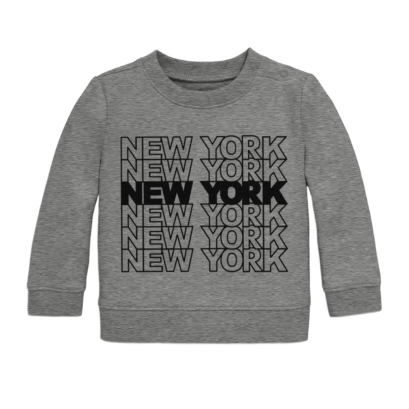New York Tile Sweatshirt Infant Heather Storm Grey - Lucky
