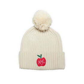 Wander and Wonder NYC Beanie Ecru One Size 2-10Y