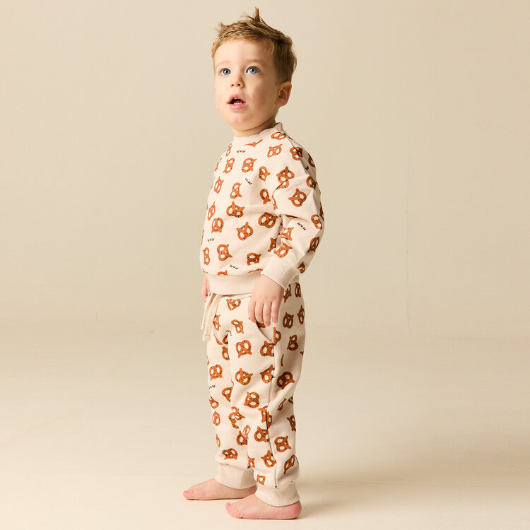 Wander and Wonder Pretzel Baby Sweatshirt Oatmeal