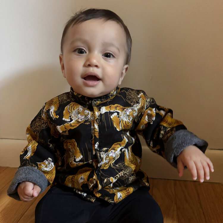 Lucky Wang Golden Tigers Black Infant Republic Jacket